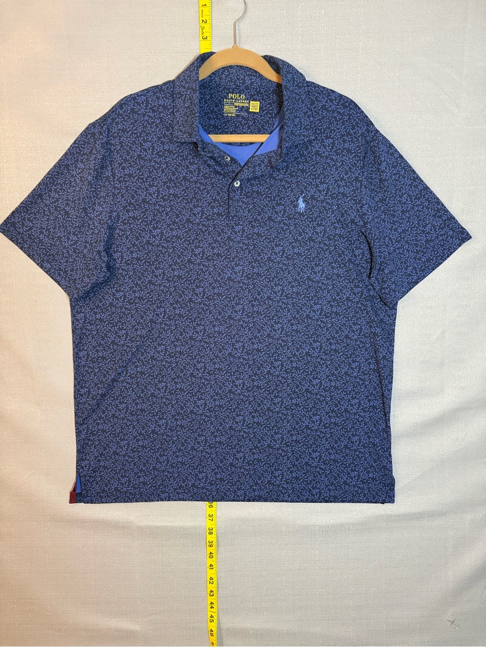 Polo by Ralph Lauren Navy Performance Microprint Short Sleeve Polo
